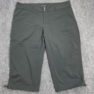 Columbia Omni Shield Cropped Pants Womens 16W Gray Active Outdoor Hiking